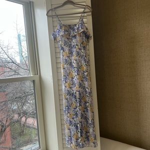 Long floral dress xs
